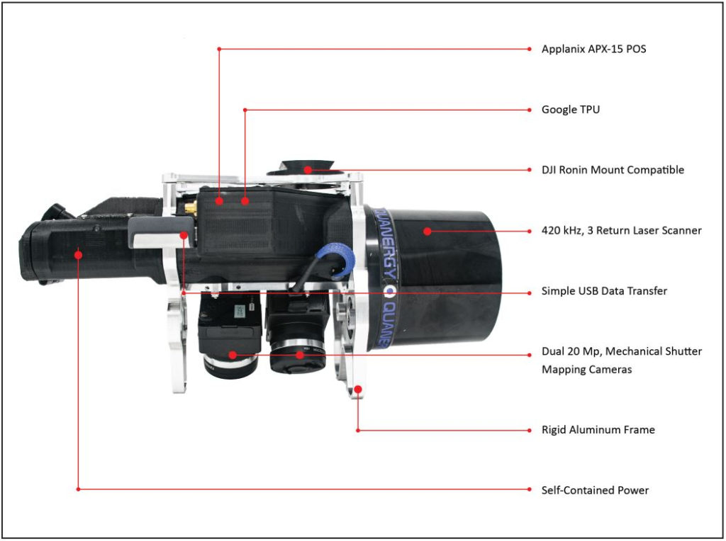 Quanergy Lidar Sensor Integrated With Geocues Drone Mapping System