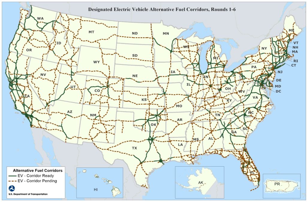 Alternative Fuel Corridors now cover all US states | Traffic Technology ...